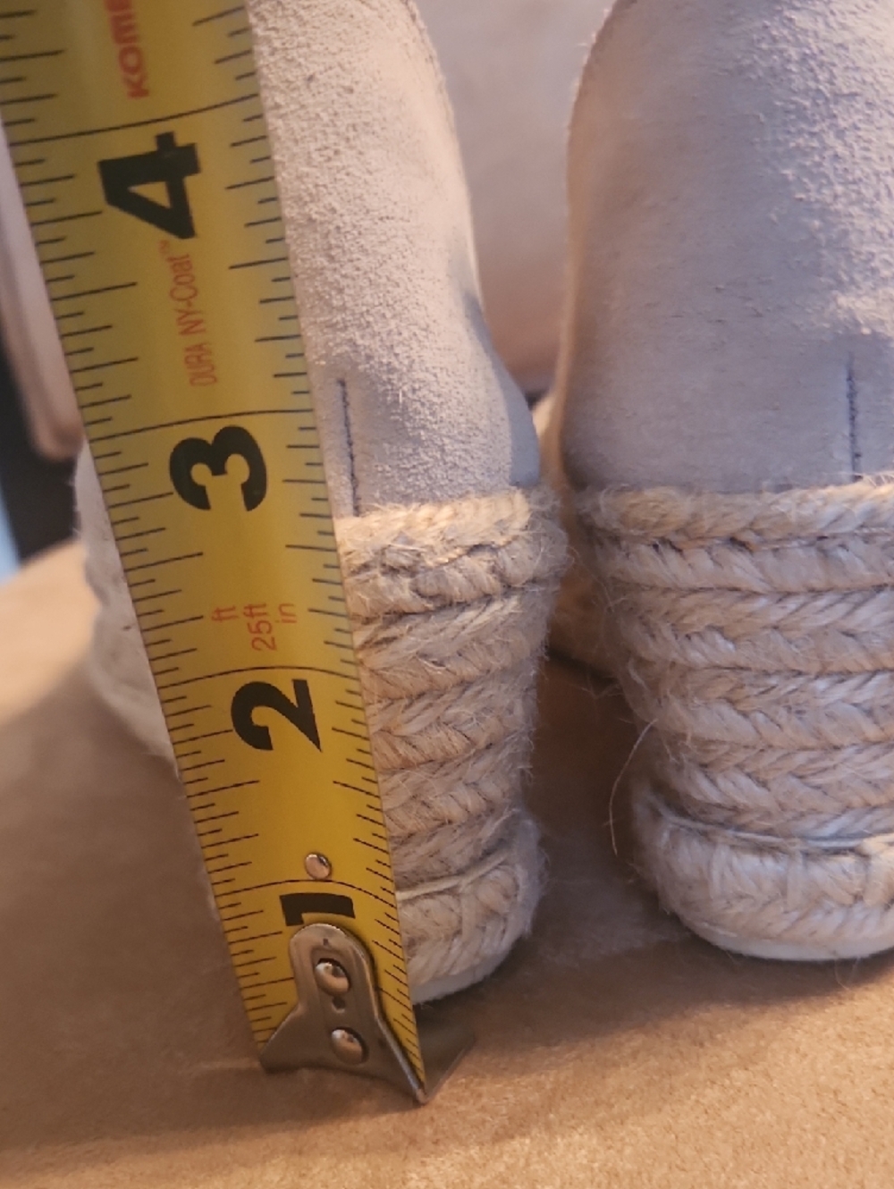 Casual Espadrille Wedge Pumps in Light Taupe - Picture 10 of 17